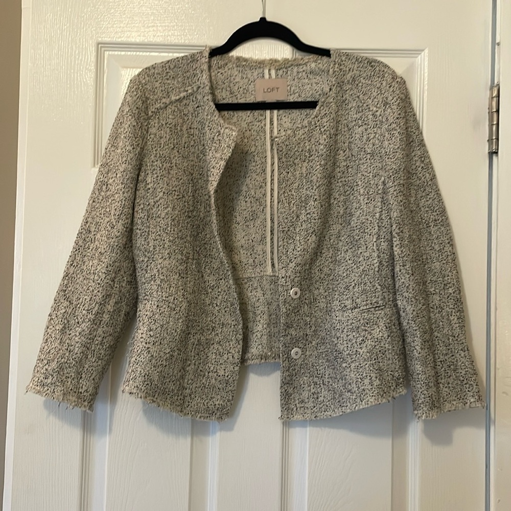Speckled Loft blazer size 8